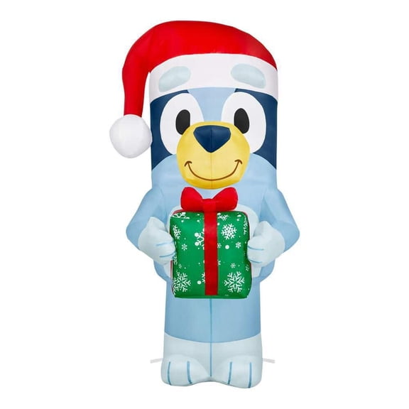 3.5 ft LED Bluey with Snowflake Gift Box