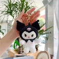 thumbnail image 1 of LLavero de peluche, muñeco de dibujos animados de peluche suave, muñeco de peluche de diablo negro, llavero para niños, bolso para niños, colgante para mochila, 12cm/4,73 pulgadas, 1 of 3