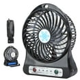 thumbnail image 3 of Con Ajuste de Viento de Tres Cuadras, Ventilador de Mesa Mini Escritorio de 1200 Mah, Ventilador de Mesa Recargable de Control Inteligente, paraescritorio de Cama Al Aire Libre, 3 of 7