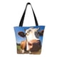 thumbnail image 1 of Balery Blue Sky Meadow Cute Cow Bolsa de Hombro con Diseño, Bolsa Grande y Duradera, Bolsa Versátil para Compras, 1 of 6