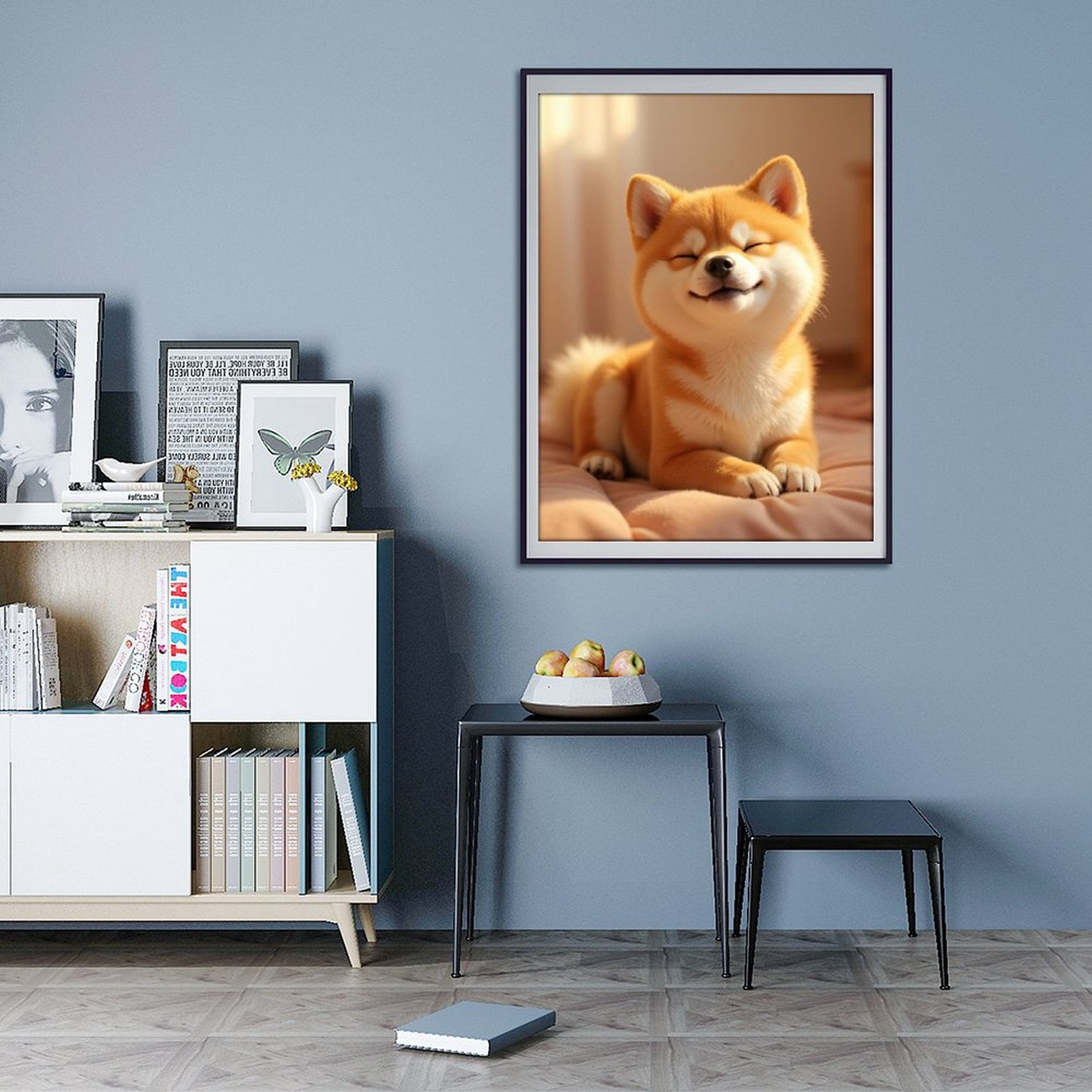 Diamond Art Kits for Adults - 5d Adorable Smiling Shiba Inu Dog Diamond Painting for Adults, Diamond Art for Adults Beginners, Diamond Painting Kits for Adults for Home Wall Decor