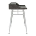 thumbnail image 2 of Studio Designs Woodford 45 Inch Wide Wood Home Office Table Desk w/ Shelf, Grey, 2 of 9