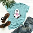 thumbnail image 6 of IMENGL Tops for Women Short Sleeve Casual Neck Printed Graphic Tee Daily Outfits Loose Basic Women's Short Sleeve T Shirts,M-XXXL, 6 of 6