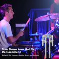 thumbnail image 4 of 2 Pairs Drum Brackets,Adjustable Mounting Holder Arm,Sturdy Metal Drum Replacement Stand,Reduce Vibration, 4 of 6