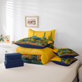 thumbnail image 5 of YST Ensemble Douillette Western 7 Pcs Lit Grand Tout-en-un, Ensembles de Literie Rétro Plantes Tropicales Cactus Naturel Hawaii Succulente Botanique Jaune Vert Ensemble de Draps avec Douillette, Réversible, 5 of 5