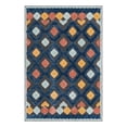 thumbnail image 3 of Unique Loom Belize Outdoor Collection Area Rug - Sarstoon (4' x 6' Rectangle Charcoal/Navy Blue), 3 of 7