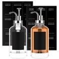 thumbnail image 1 of AMERTEER 2 Pcs Coffee Syrup Dispenser  with 9 Labels 16.9 oz 500 ml Coffee Syrup Container Minimalist Clear Glass Syrup Bottle Portable Coffee Pump Dispenser for Coffee Bar, 1 of 6
