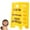 5# Yellow, variant on Hidden Message Hair Clip, Overstimulated Do Not Approach Novelty Plastic Barrette, Non-Slip Statement Hair Accessory, 4 Colors Available
