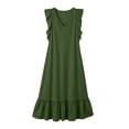 thumbnail image 5 of Horkkom Maxi Dresses for Women Linen Sleeveless Summer Dresses Flowy Everyday Wear Long Dresses,S-2XL, 5 of 6
