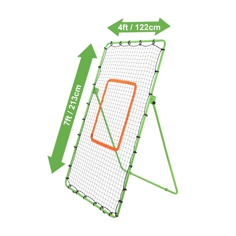 7x4ft Volleyball Rebound Net with 5 Adjustable Angles, Portable Practice Net for Beginners & Pros