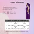 thumbnail image 2 of iiniim Women Metallic Praise Dancewear Outfit Worship Liturgical Lyrical Dance Dress with Pants Purple M, 2 of 7