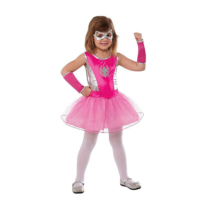 Kids Pink Spidergirl Tutu Costume 