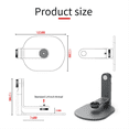 thumbnail image 5 of Desktop Projector Stand with 360 Degree Rotateing 1/4In Screw Mount Adjustable for Home and Offices Projector Holder B,1 * Desktop Projector Stand,White, 5 of 5