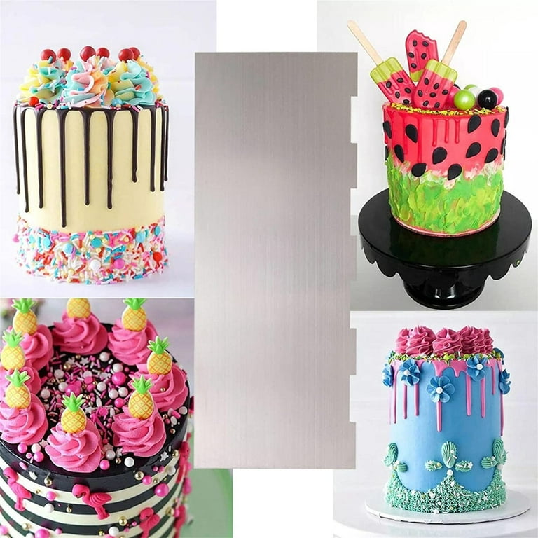 stainless steel cake scraper and cake