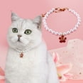 thumbnail image 1 of CBFFDC Collier pour Chat Pendentif Fleur Élégant Collier Perle Fausse pour Animaux de Compagnie, 1 of 7