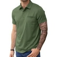 thumbnail image 4 of Simple Comfortable Breathable Polo Pocket Men's T-Shirts, 4 of 5