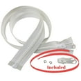 thumbnail image 2 of EZ-Xtend Lenzip #8 Separating Zipper - Extra Metal Slider & 2 Stops (White, 36"), 2 of 8