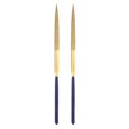 thumbnail image 1 of Unique Bargains 3mm x 140mm Titanium Coated Half Round Diamond Needle Files with TPU Handle 2 Pack, 1 of 5