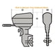 thumbnail image 3 of ZHAOCHENG Cubierta para motor de barco, cubierta protectora para motor fueraborda, impermeable, 210D Oxford gris 74*45*58 cm(100-150HP）, tapa a prueba de polvo para motor fueraborda, 3 of 5