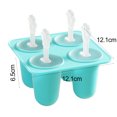 thumbnail image 6 of Ludlz 1 Set Ice Cream Mold Non-stick Easy to Demold 4/6 Grids DIY Silicone Ice Cream Making Mould Home Supply, 6 of 8