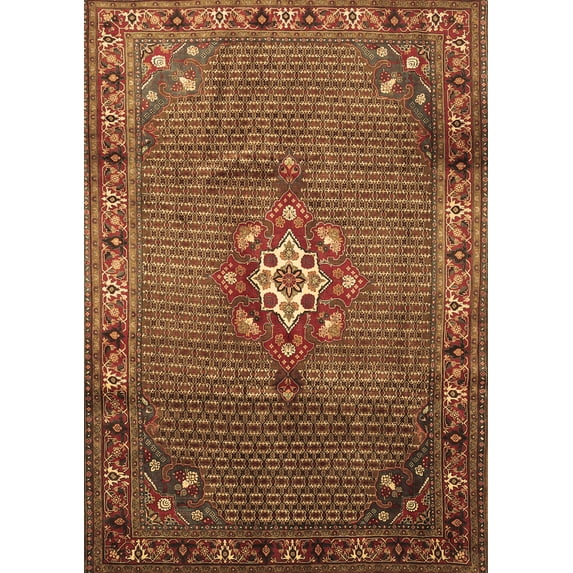Ahgly Company Indoor Rectangle Persian Brown Traditional Area Rugs, 2' x 5'