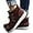 Coffee, variant on Womens Winter Laced-Front Ankle Boots,Warm Casual Fashion Comfortable Shoes