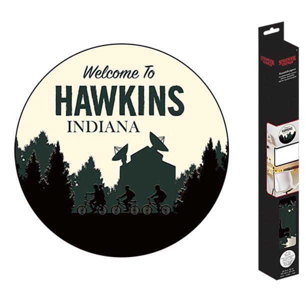 Stranger Things Welcome To Hawkins Roomscapes Poster Decal 18 X 24 Walmart Com Walmart Com