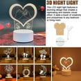 thumbnail image 3 of SharkTRUE Heart Balloons Night Light 3D Love Lamp Night Light, Valentines Day Anniversary Birthday Christmas for Women Present Gifts, 3 of 9