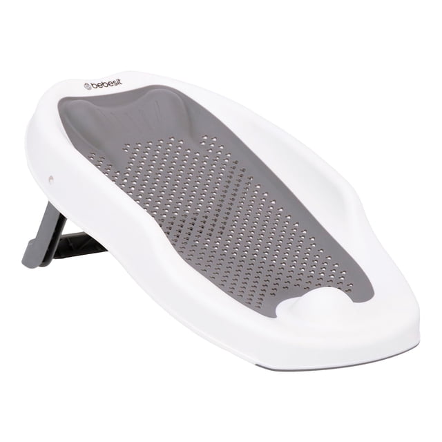 Soporte de Baño Bebesit Ergonómico Antideslizante con Respaldo y Orificios para Drenaje Rápido