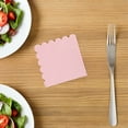 thumbnail image 1 of OULII 100 Pcs Serviettes Festonnées Roses en Papier Jetables pour Serviettes de Table, 1 of 8