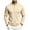 Beige, variant on ZIXKCGDSE Men's Long Sleeve Henley Shirts Comfortable Breathable Pullover Tops Going Out Size M