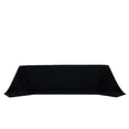 thumbnail image 2 of Efavormart Polyester Rectangular King Tablecloth – 108" x 156" Extra-Wide Black, Wrinkle-Resistant Banquet Linen for Catering, Events & 8ft Tables, 2 of 4