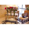 thumbnail image 3 of Danya B MC001-C Triple Flower Vase on Rustic Metal Stand, 3 of 6