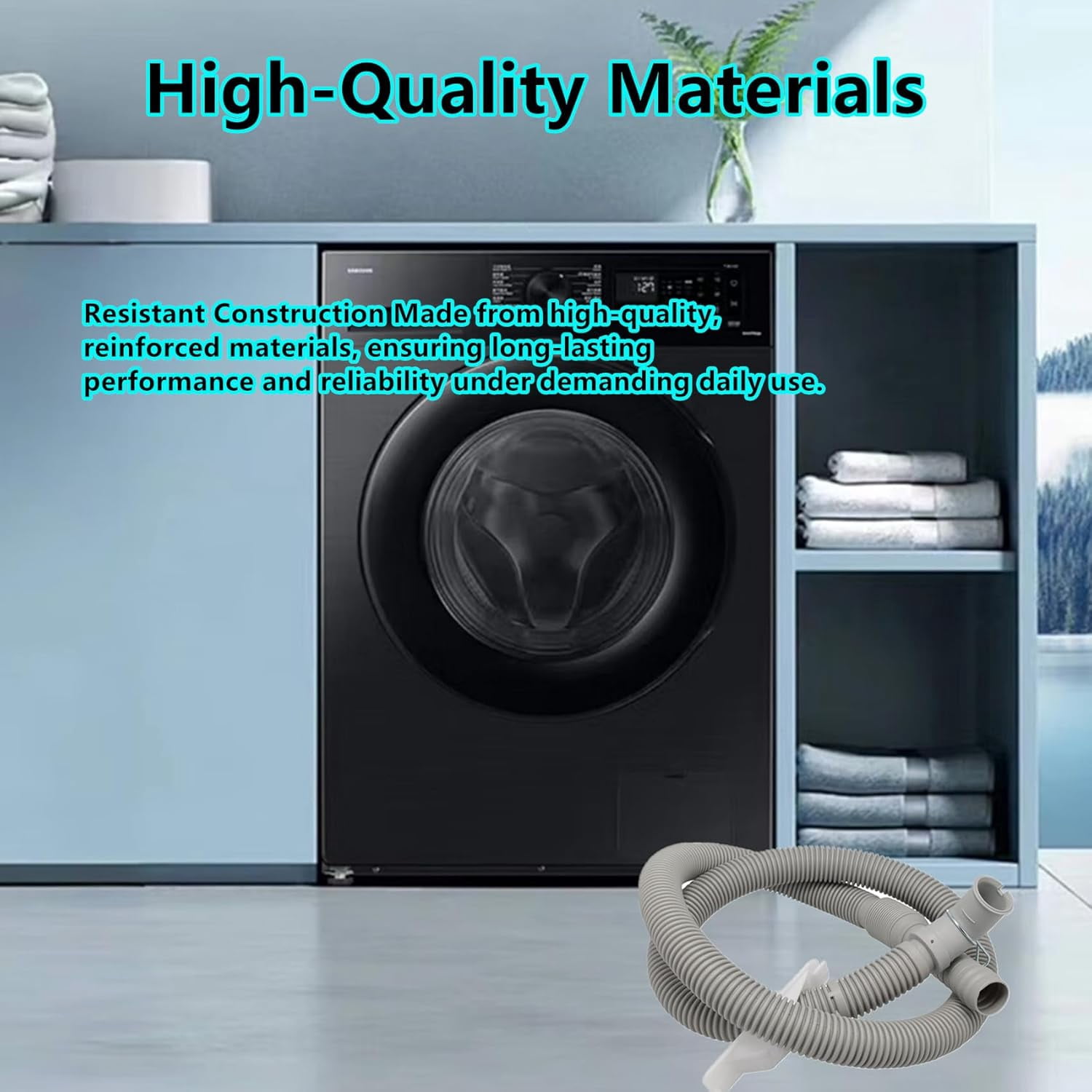 DC97-18682D DC97-18682B Washer Drain Hose Assembly Replacement for Samsung Clothes Washer Drain Hose Compatible with DC97-18682C DC97-18682E