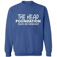 thumbnail image 2 of OXI Crewneck Sweatshirt - The Head Foundation, Basic Casual Sweatshirts for Men's and Women Fleece Sweatshirt Long Sleeve - Indigo Blue X-Large, 2 of 2