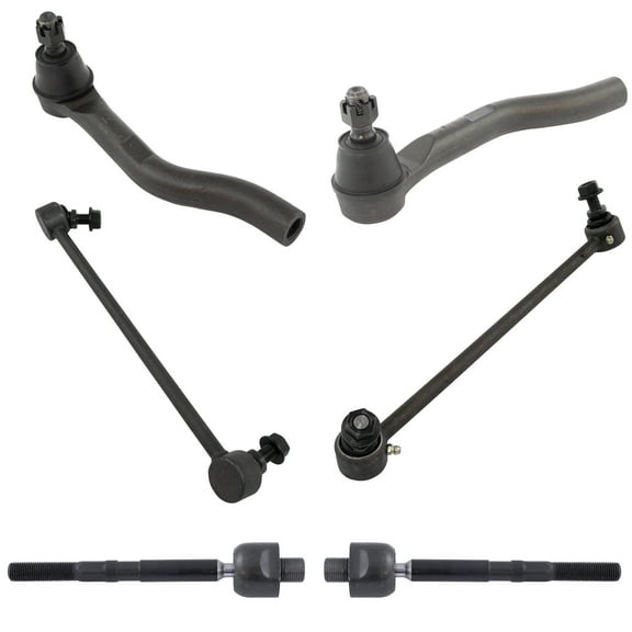 TRQ Front Inner Outer Tie Rods Sway Links Steering Suspension Kit 6pc for Honda PSA64960