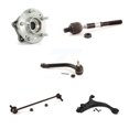 thumbnail image 1 of Transit Auto Front Right Hub Bearing Assembly Suspension Lower Control Arm with Ball Joint Outer Inner Tie Rod End & Sway Bar Stabilizer Link Kit (5Pc) for Car Hyundai Santa Fe Kia Sorento K7T-106684, 1 of 11