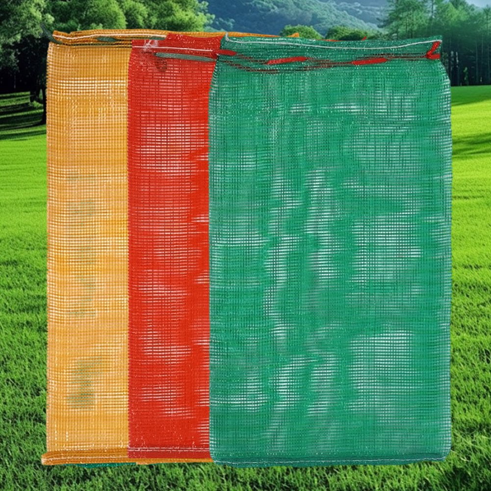 Vjnyvs 20Pcs Extra Large Reusable Produce Mesh Bag, Ventilated Storage Sack Vegetable Net Bags Onion Storage Bag Drawstring For Garden Produce Potato Storage