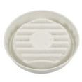thumbnail image 4 of Uxcell 3.5" Plastic Round Waved Base Plant Pot Saucer Drip Tray, Gray 6 Pack, 4 of 5