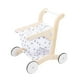 thumbnail image 3 of Carrito de compras de madera para niños, carrito de compras de supermercado, cesta de tela de juguete, juego de rol, muñeca de juego de imitación para, 3 of 9