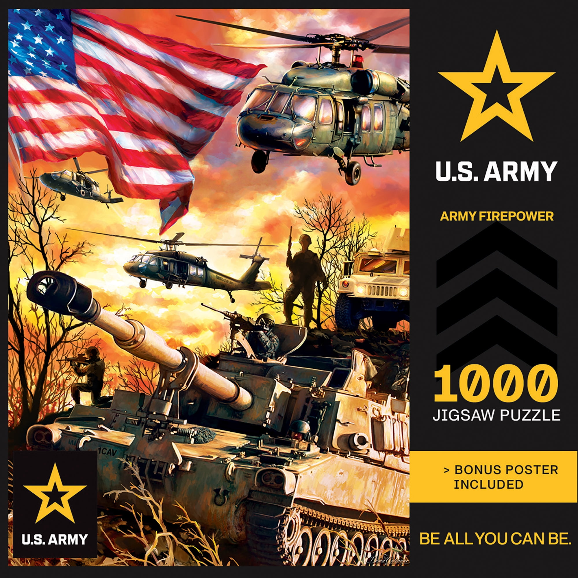 MasterPieces 1000 Piece Jigsaw Puzzle - Army Firepower - 19.25"x26.75"
