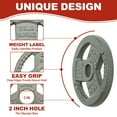 thumbnail image 3 of Signature Fitness 2-Inch Cast Iron Weight Plates – Olympic Barbell Plates for Strength and Resistance Training, Multiple Sizes Available, 3 of 7
