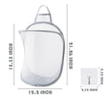 thumbnail image 2 of Mesh Collapsible Small Wall Laundry Baskets,Hanging Laundry Hamper,for Hotel, University Dormitory  (2, CLASSIC), 2 of 7