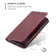thumbnail image 3 of Dteck Wallet Case For Samsung Galaxy S20 6.2 inch, Premium PU Leather Wallet case Magnetic Flip Folio [Kickstand Feature] with ID&Credit Card Pockets,Wine Red, 3 of 5