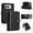 Black, variant on Mynvo Case for iPhone Duo, with Crossbody Shoulder Strap & Wrist Strap, with Card Slots/ Cash Slot/Zipper Pocket, PU Leather Folio Stand Magnetic Closure Wallet Shockproof Bumper Cover, Purple