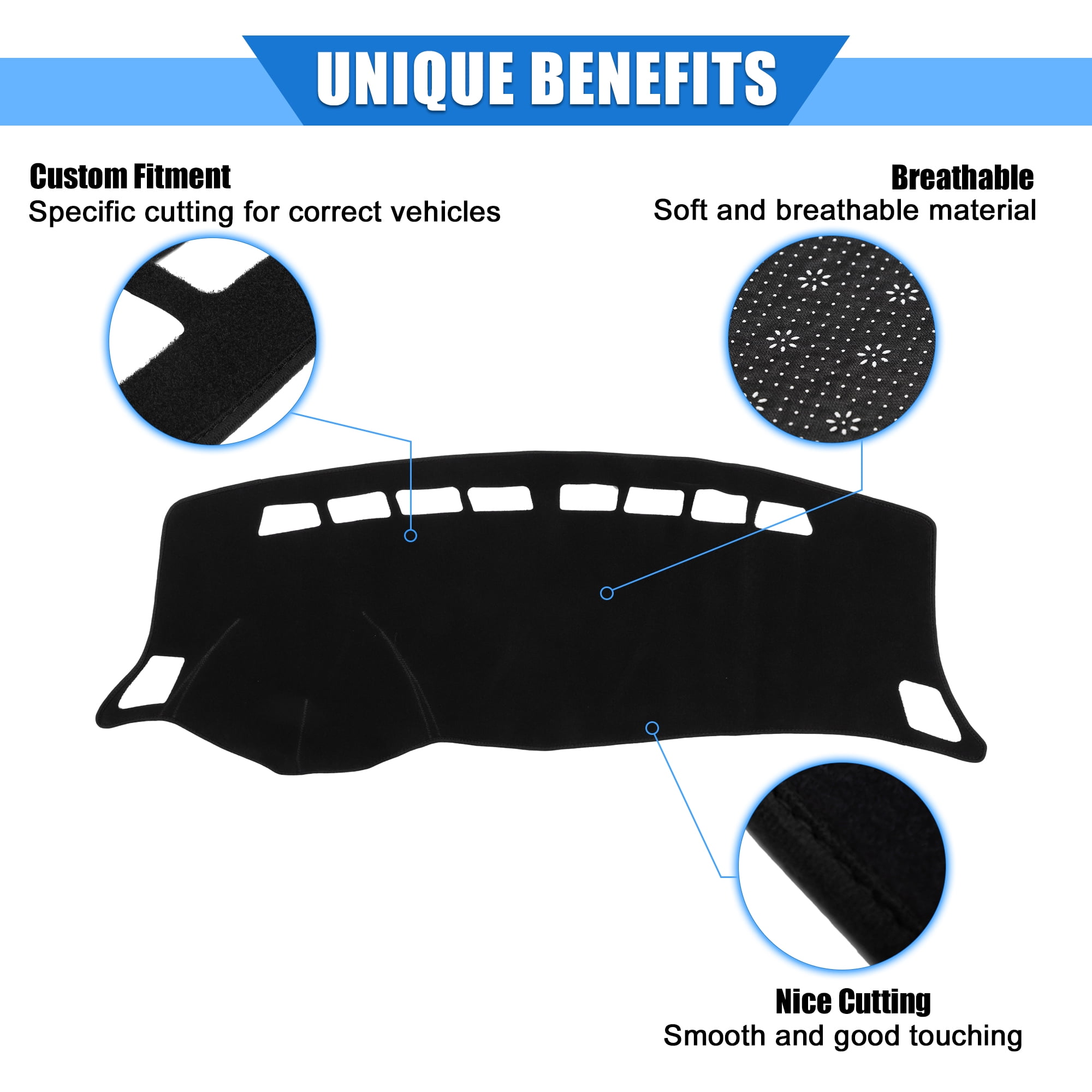 Unique Bargains Car Dashboard Cover for Nissan Sentra 2012-2019 Protective Pad
