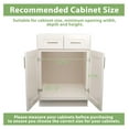 Pull Out Organizer With Wooden Handle 22½" W x 21½" D 2Tier