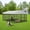 10×15×7FT, variant on Home Outdoor Dog Kennel with Waterproof Canopy, 10×15FT,10×20FT Large Dog House with Feeding Doors, Large Dog Kennel Outdoor for Garden Backyard Courtyard