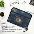 thumbnail image 6 of Accordion File Organizer with Zip Closure 13 Pockets Expanding File Folder Letter A4 Paper Document Organizer for Home Office Mysterious Celestial Pattern, 6 of 7
