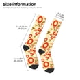 thumbnail image 2 of Sikiie Scandinavian Alphabet2 Knee Socks, High Socks Long Stretchy Sock Women Knee High Stocking, Long Socks for Women, 2 of 6